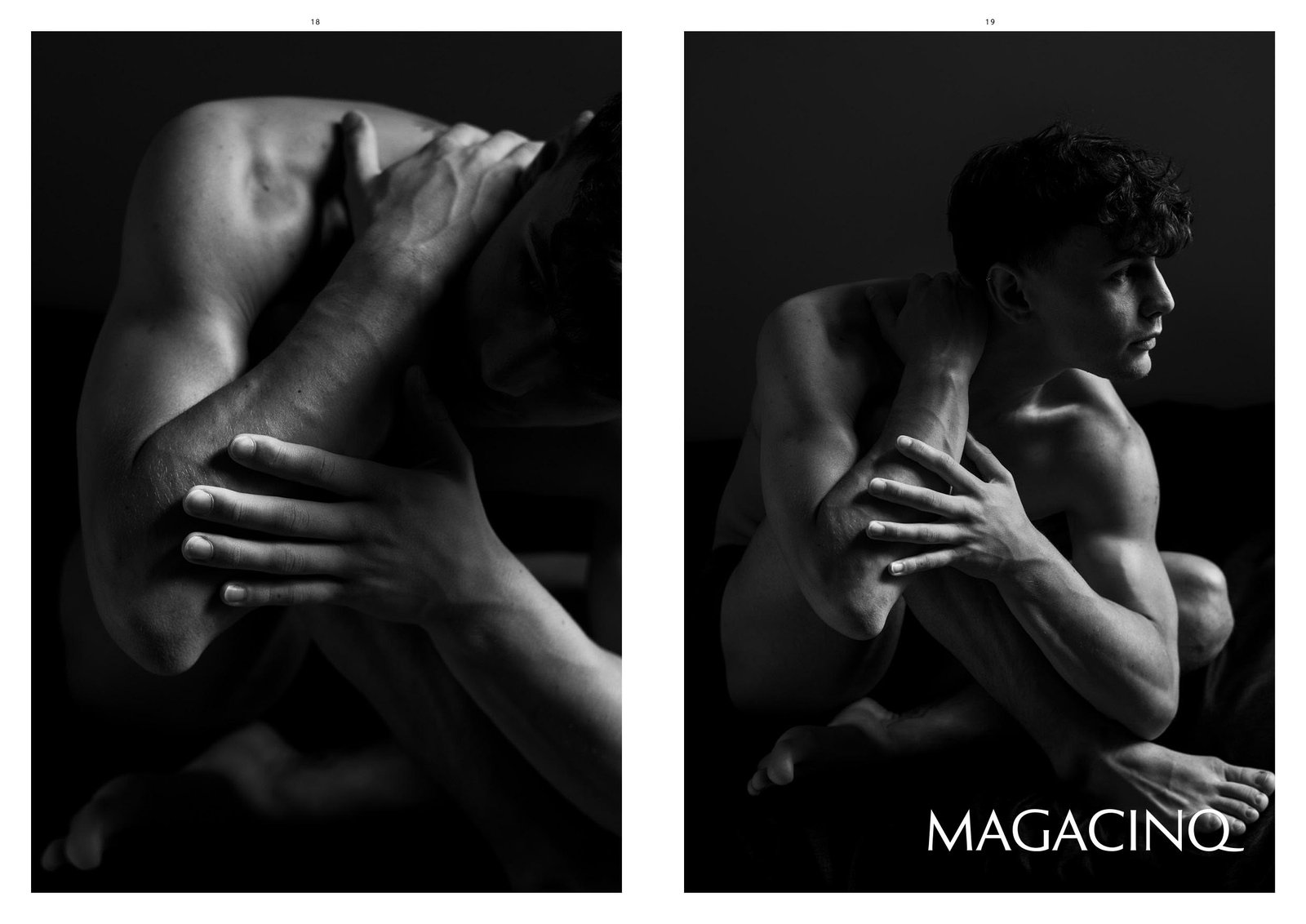 Fine art male nude photography Paris – MAGACINQ Portrait No.15 Philémon Studio5th